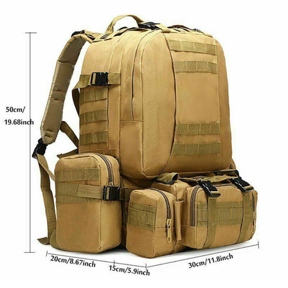 Army Style 50L Taktischer Rucksack – Wasserdicht, Modular & Strapazierfähig