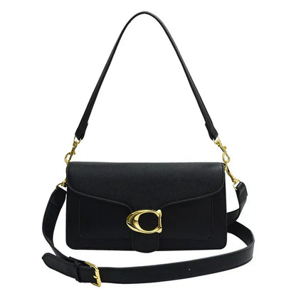 Vegane Umhängetasche mit goldener Schnalle – Stilvolle Crossbody Bag für Damen