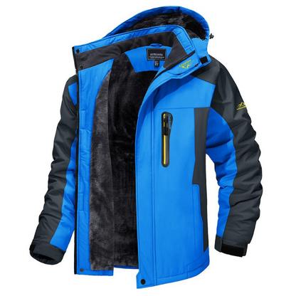 Wasserdichte Winterjacke Herren – Warme Outdoor Jacke mit Fleecefutter