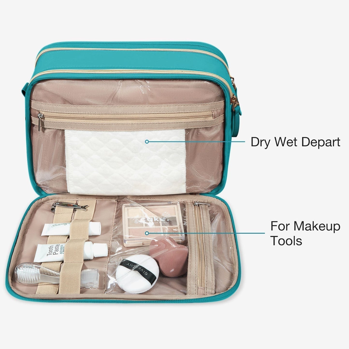 Luxuriöse Kulturtasche & Make-up Organizer – stilvoll, praktisch & wasserdicht