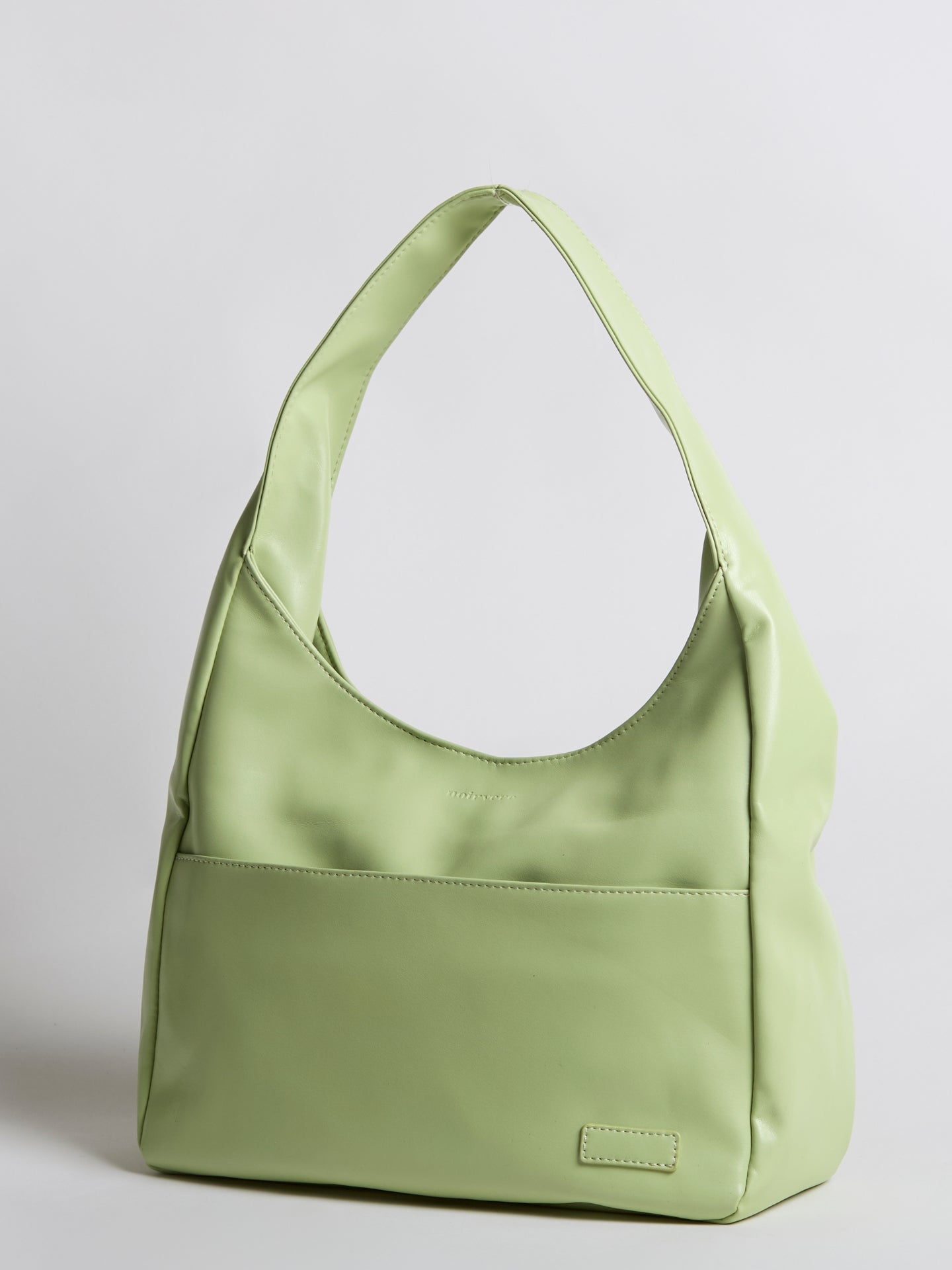 Geräumige Schwarze Schultertasche aus Veganer Leder – Minimalistisches Design