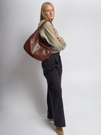 Liorra Vegane Halbmond Schultertasche – Elegant, Vielseitig & Modern