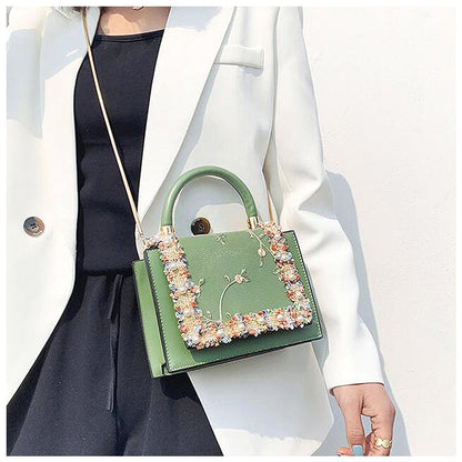 Elegante Blumen Handtasche – Einzigartige Details & Zeitlose Eleganz