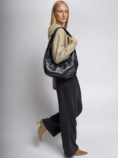 Liorra Vegane Halbmond Schultertasche – Elegant, Vielseitig & Modern