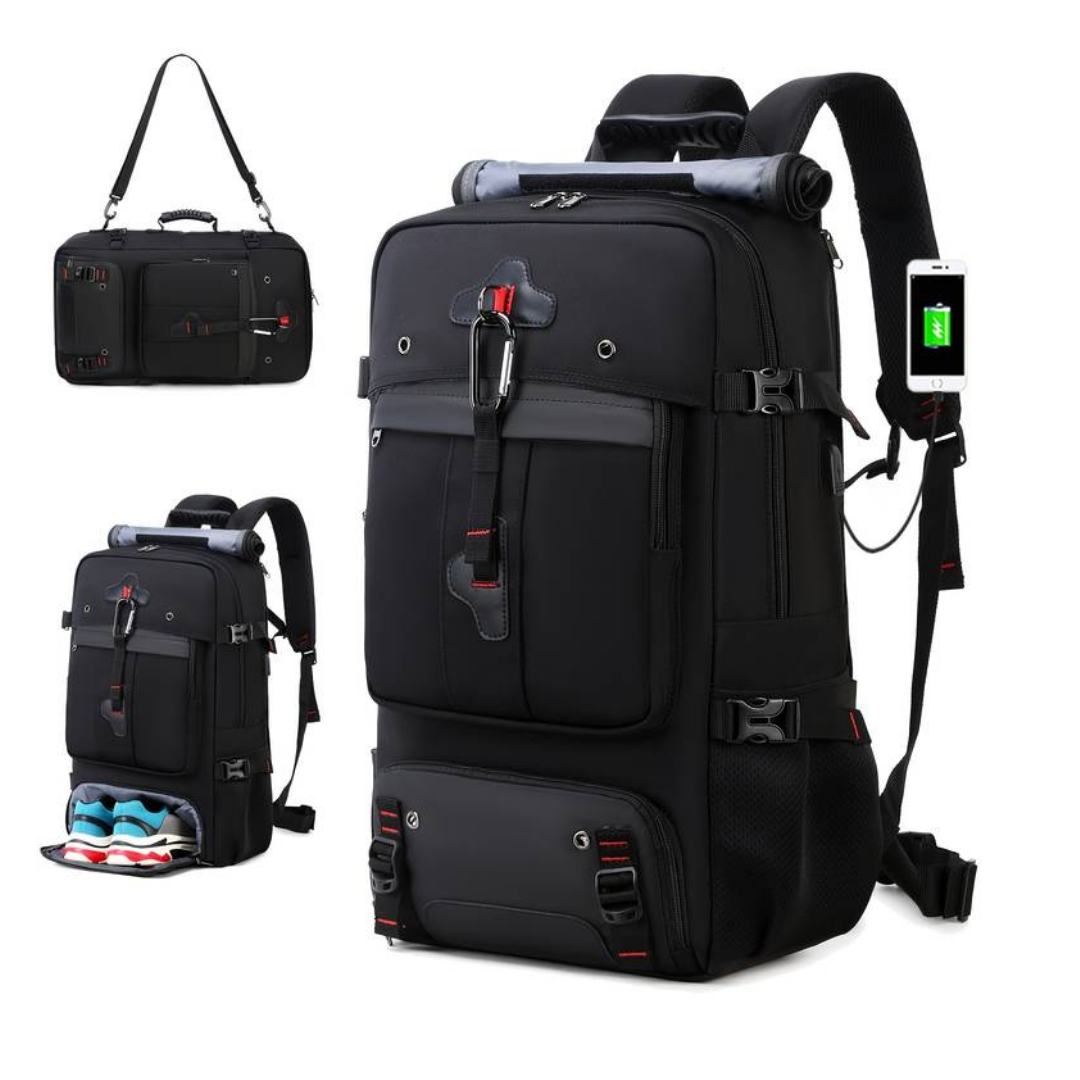 Wasserdichter 50L Rucksack mit USB-Anschluss – Ideal für Reisen, Arbeit & Outdoor