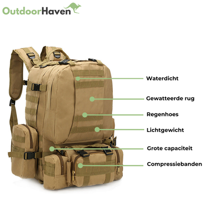 Army Style 50L Taktischer Rucksack – Wasserdicht, Modular & Strapazierfähig