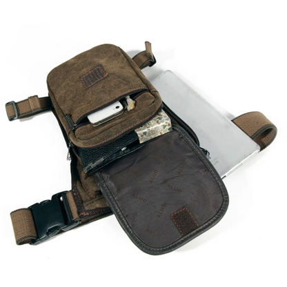 Herren Canvas Heuptas – Robuste Gürteltasche mit verstellbarem Riemen für Outdoor, Reisen & Alltag