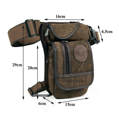 Herren Canvas Heuptas – Robuste Gürteltasche mit verstellbarem Riemen für Outdoor, Reisen & Alltag