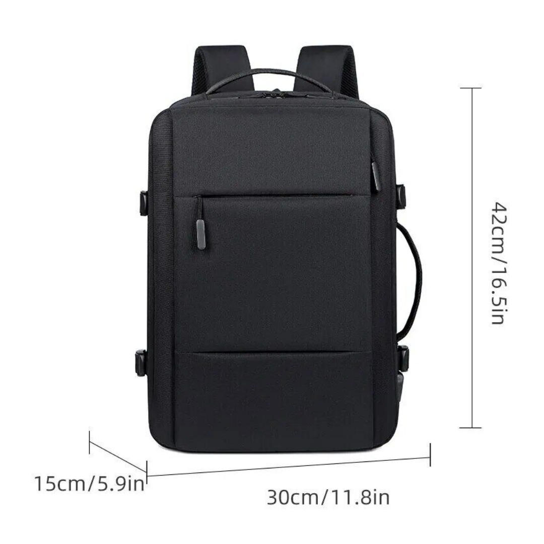 Wasserdichte Laptop-Rucksack 15,6″ mit USB-Ladeanschluss – Business & Reise Daypack