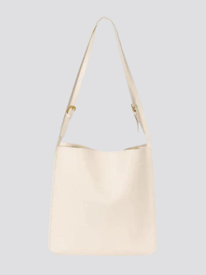 Minimalistische Schultertasche Damen – Schwarz & Braun, Geräumig & Elegant