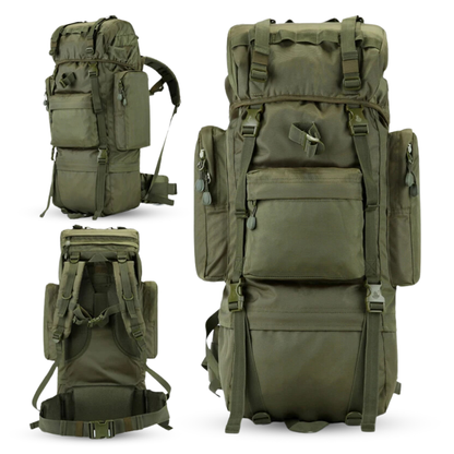 Trekkingrucksack 70L – Wetterfest, Erweiterbar & Mit Anti-Diebstahl-Funktionen
