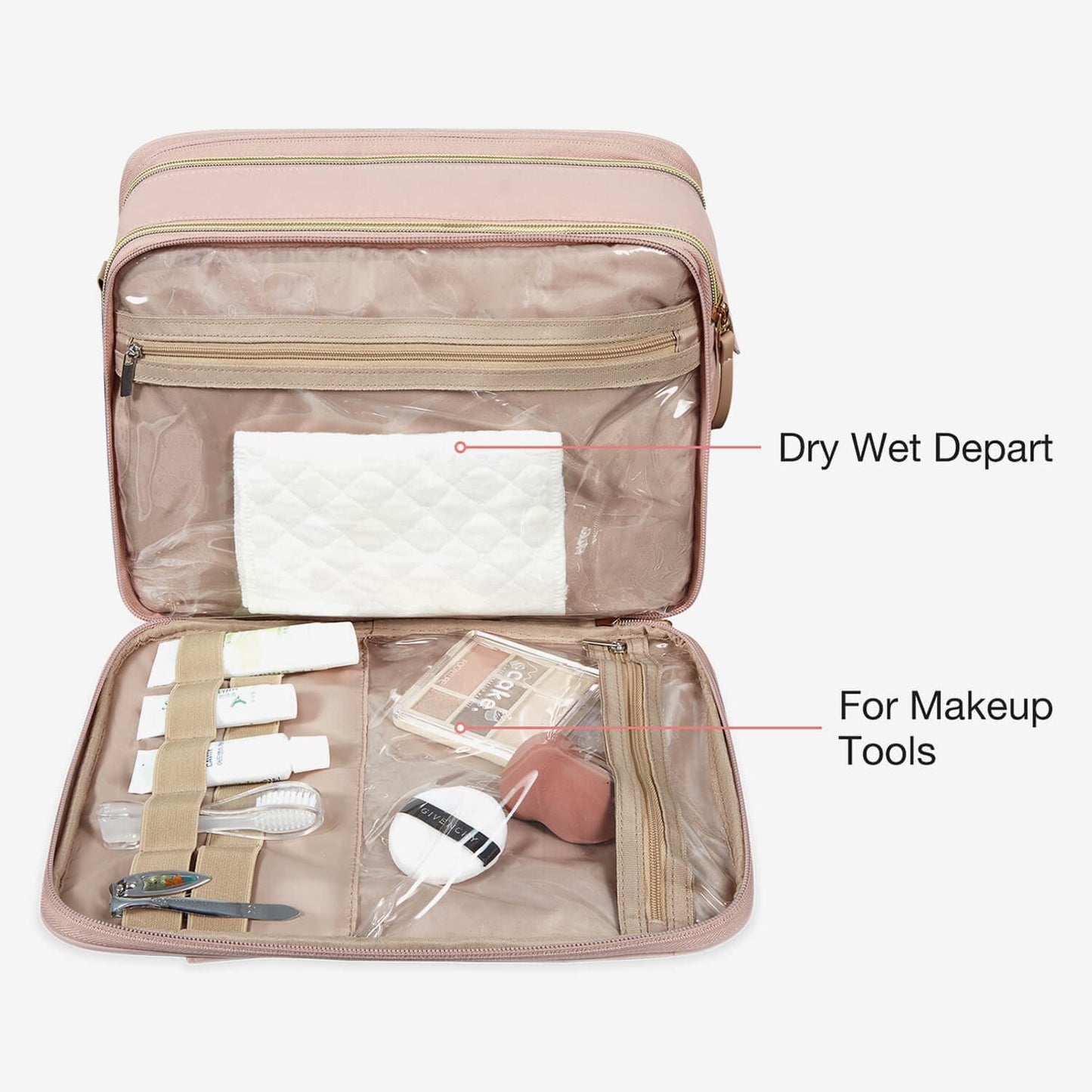 Luxuriöse Kulturtasche & Make-up Organizer – stilvoll, praktisch & wasserdicht