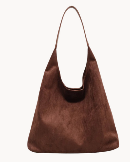 Elegante Wildleder-Schultertasche für Damen – Leicht, geräumig & vielseitig einsetzbar