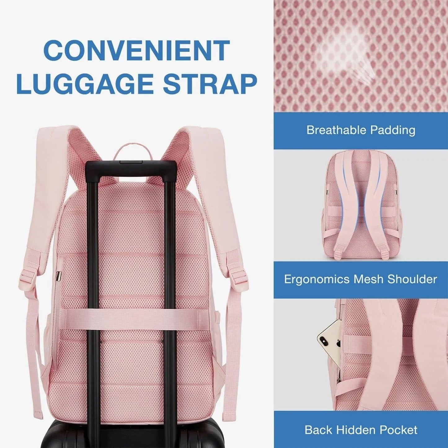 Luxus Rucksack – Wasserabweisender Laptop- & Schulrucksack mit USB-Anschluss