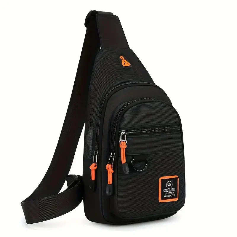 Wasserabweisende Herren-Schultertasche aus Nylon – Kompakt & funktional