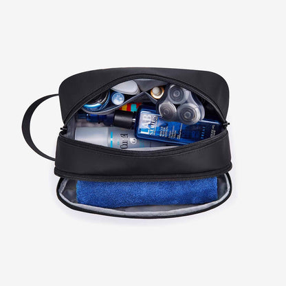 Kulturtasche Herren – Wasserabweisend & Kompakt mit mehreren Fächern – Schwarz oder Blau