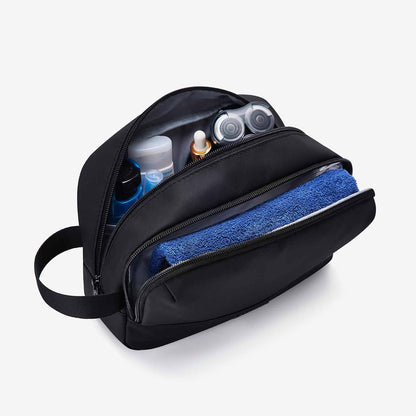 Kulturtasche Herren – Wasserabweisend & Kompakt mit mehreren Fächern – Schwarz oder Blau