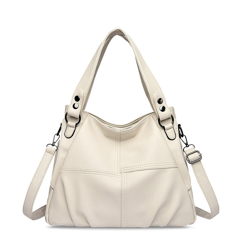 Bordeauxrote Schultertasche aus Veganem Leder – Stilvoll & Praktisch