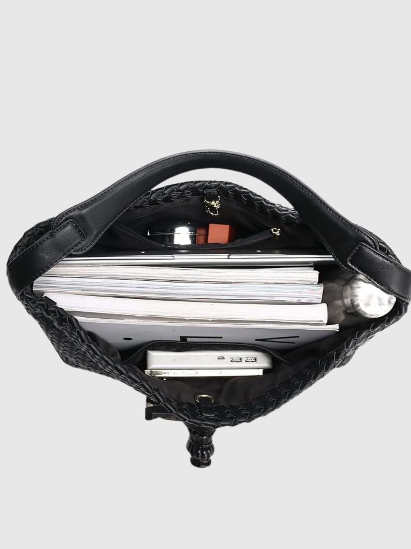 Liorra Vegane Geflochtene Hobo Schultertasche – Stilvoll, Geräumig & Elegant