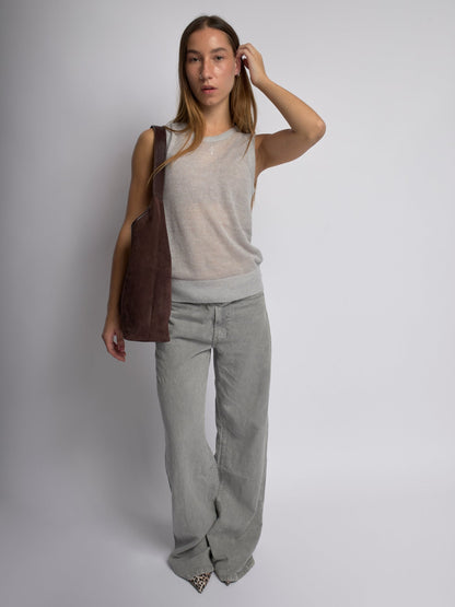 Schwarze Wildleder Schultertasche Damen – Minimalistisches & Geräumiges Design