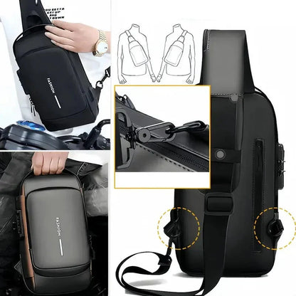 Diebstahlsichere Crossbody Tasche – Wasserdicht, USB-Ladeanschluss & Modernes Design
