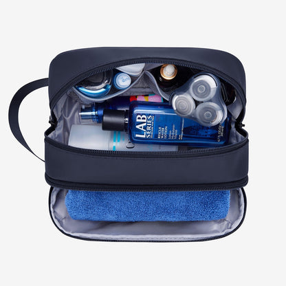 Kulturtasche Herren – Wasserabweisend & Kompakt mit mehreren Fächern – Schwarz oder Blau