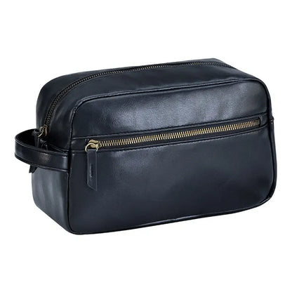 Luxuriöse Ledertoilettasche – Wasserabweisende & Kompakte Reisetasche für Damen und Herren