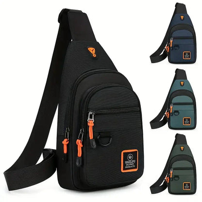 Wasserabweisende Herren-Schultertasche aus Nylon – Kompakt & funktional