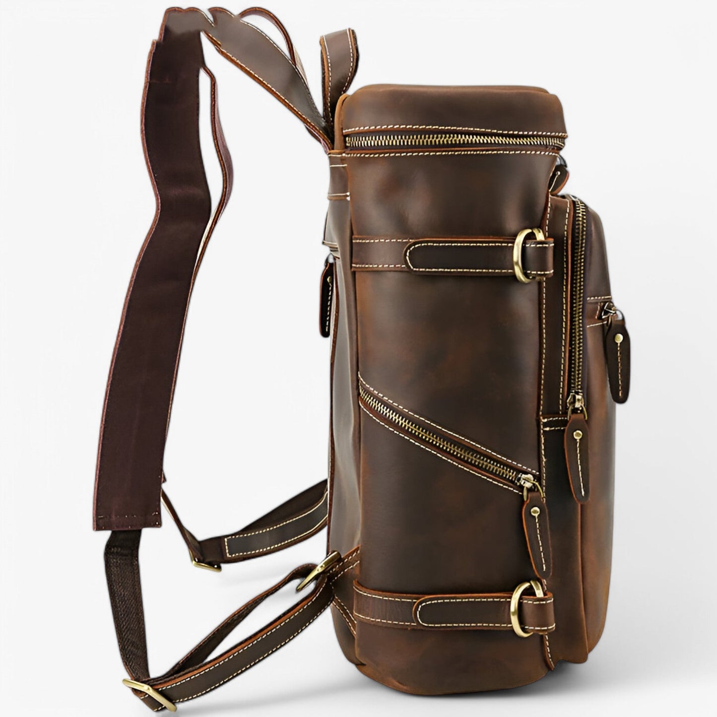 Vintage Leder Schulter- und Rucksack – Handgefertigt & Langlebig