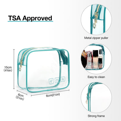 Wasserdichte Kulturtasche mit Transparentem Reiseset – Luxus Kosmetik- & Make-up Tasche für Reisen