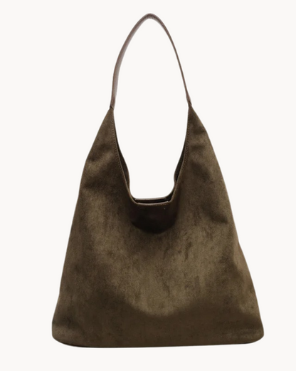 Elegante Wildleder-Schultertasche für Damen – Leicht, geräumig & vielseitig einsetzbar