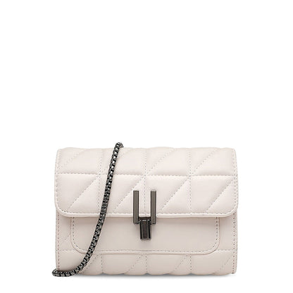 Luxuriöse Quilted Schultertasche mit Kette – Elegante Crossbody Bag aus veganem Leder
