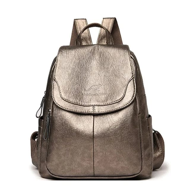Eleganter Damen-Rucksack aus PU-Leder – Wasserdicht, Vielseitig & Nachhaltig für Alltag, Arbeit & Reisen