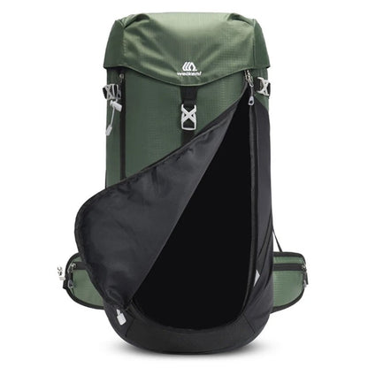 Wasserdichter 50L Nylon Rucksack – Robuster Outdoor Trekkingrucksack mit Regenhülle, Laptopfach & Komforttragesystem
