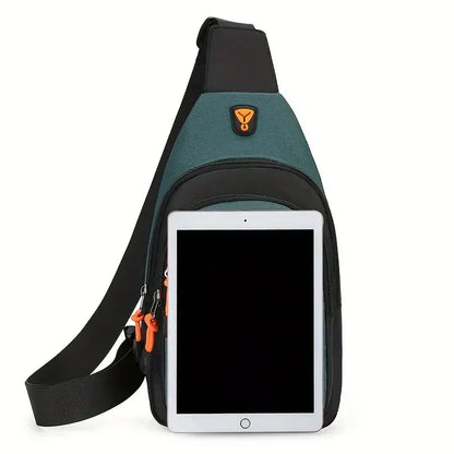 Wasserabweisende Herren-Schultertasche aus Nylon – Kompakt & funktional