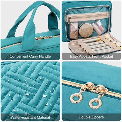 Wasserdichte Kulturtasche mit Transparentem Reiseset – Luxus Kosmetik- & Make-up Tasche für Reisen
