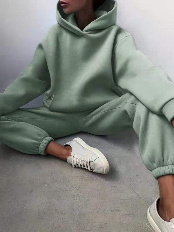 Damen Hausanzug mit Hoodie – Bequemes Loungewear Set