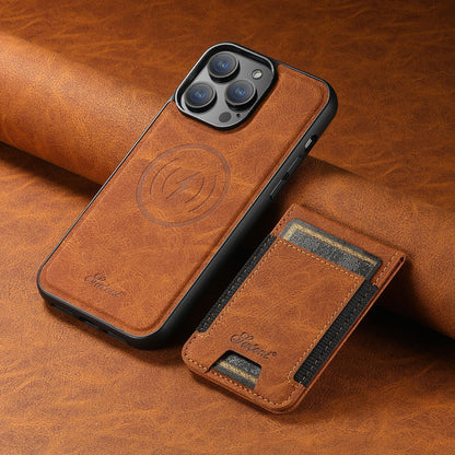 Leder iPhone Hülle mit MagSafe & Kartenhalter – 2-in-1 Wallet Case