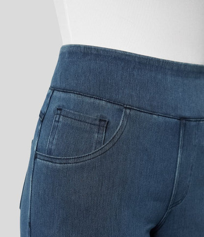 Damen Wide Leg Jeans – Bequeme Schlaghose mit Hoher Taille