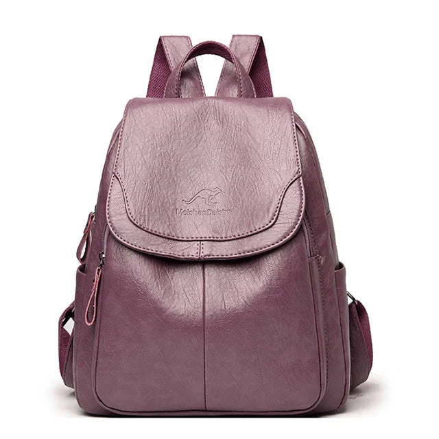 Eleganter Damen-Rucksack aus PU-Leder – Wasserdicht, Vielseitig & Nachhaltig für Alltag, Arbeit & Reisen