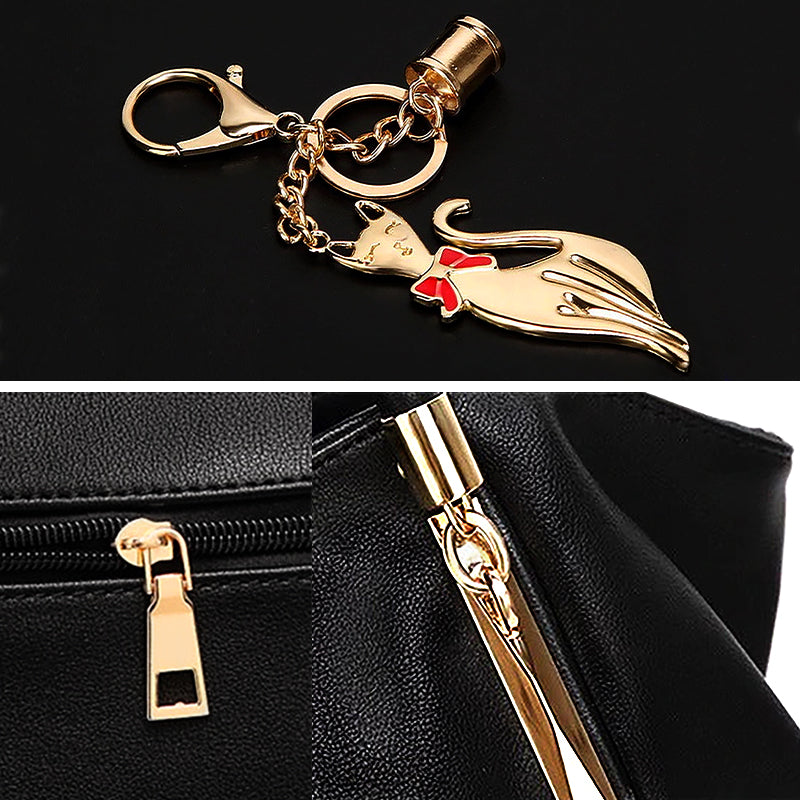 Trendige Handtasche Veganes Leder – Elegant & Praktisch mit Goldenen Details