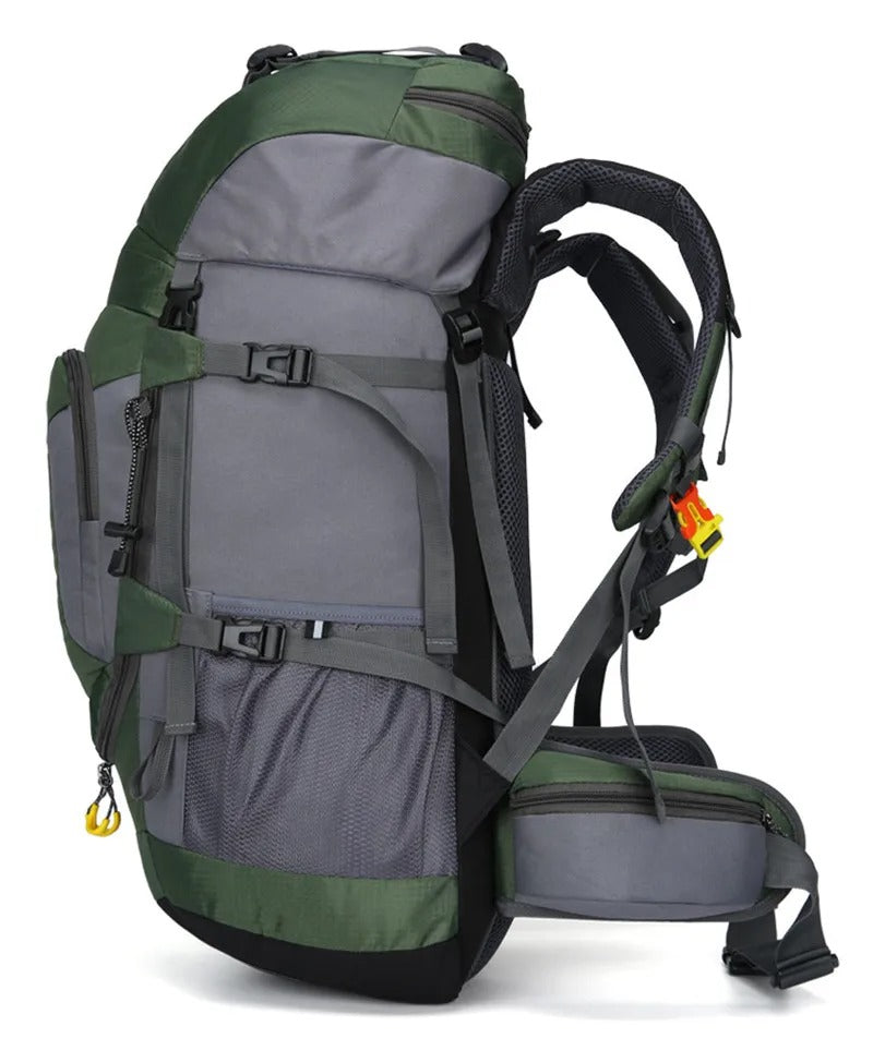 Wasserdichter 70L Wanderrucksack – Leicht, Ergonomisch & Vielseitig für Trekking, Camping & Reisen
