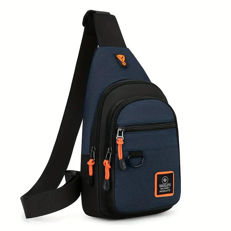 Wasserabweisende Herren-Schultertasche aus Nylon – Kompakt & funktional