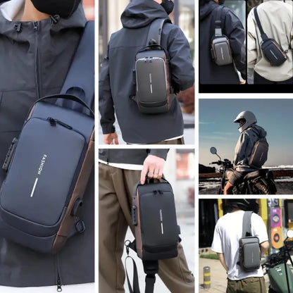 Diebstahlsichere Crossbody Tasche – Wasserdicht, USB-Ladeanschluss & Modernes Design