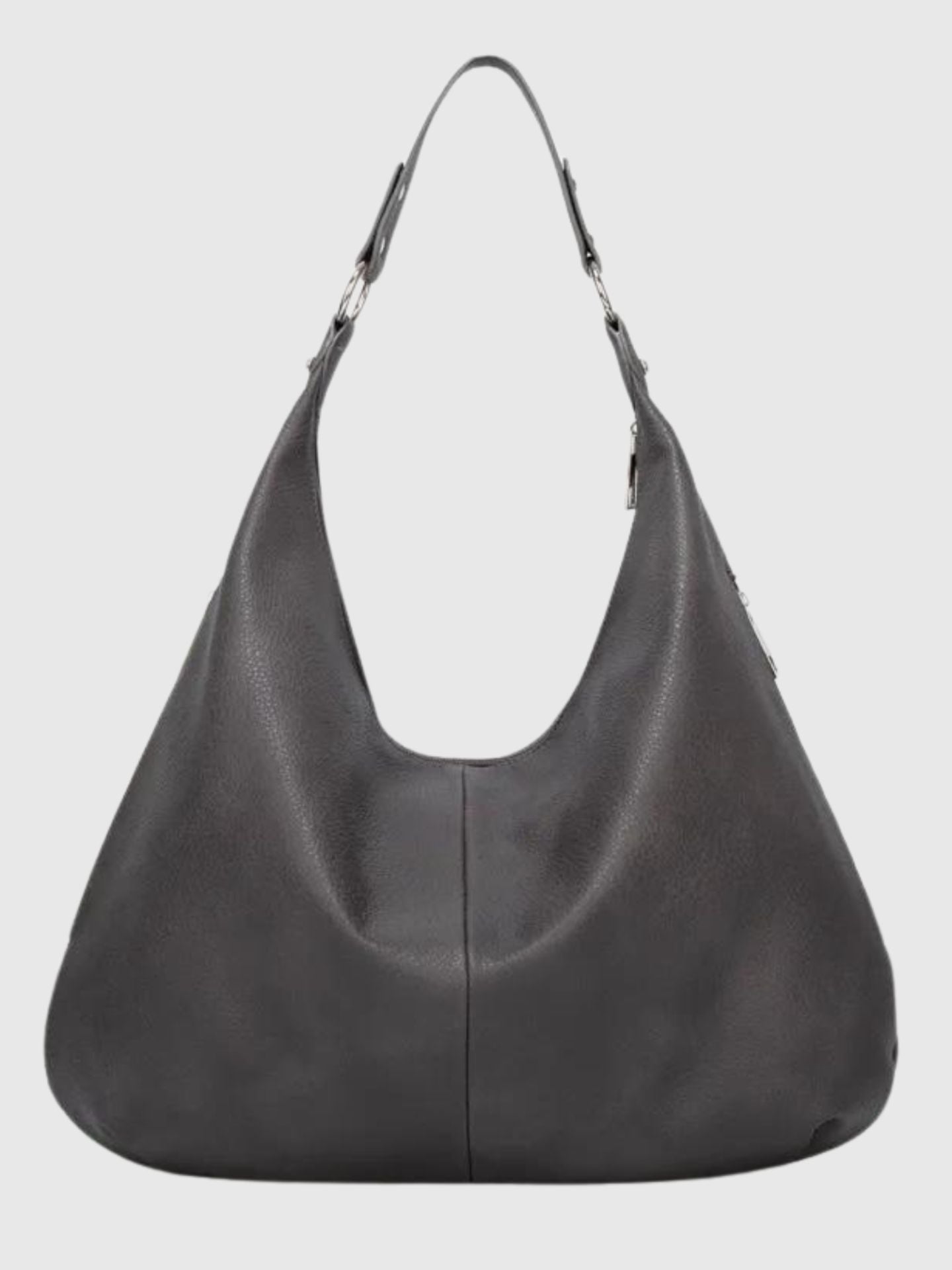 Große Schultertasche Damen – Veganes Leder in Schwarz & Lila