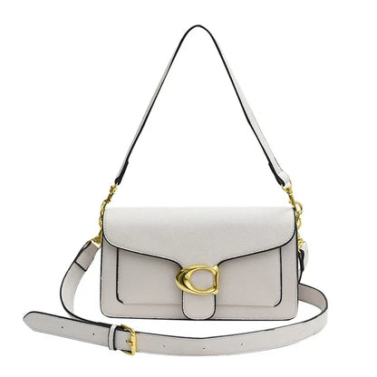 Vegane Umhängetasche mit goldener Schnalle – Stilvolle Crossbody Bag für Damen