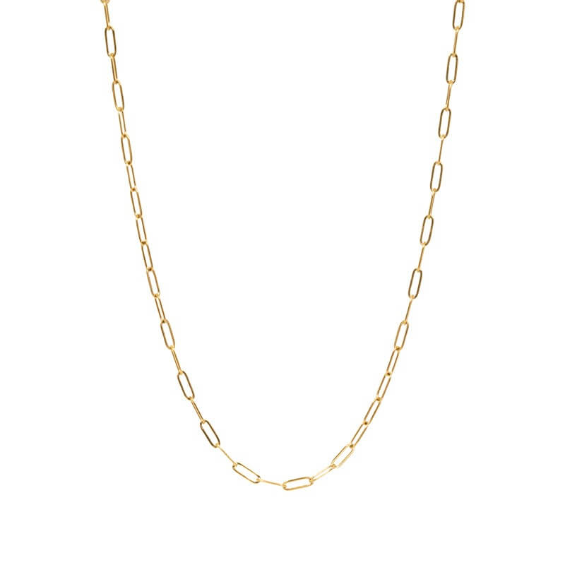 Goldene Rope-Kette aus Edelstahl – zeitlose, unisex Halskette, vergoldet & robust