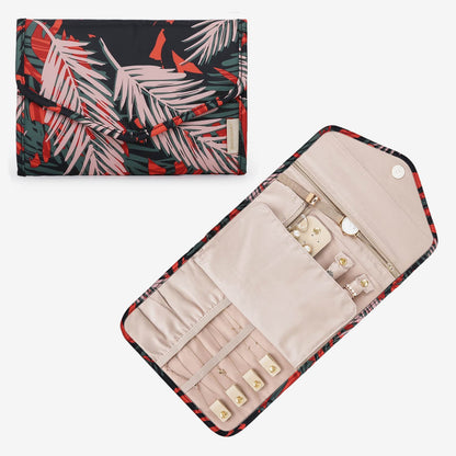 Schmucktasche Organizer – Kompakte Schmuck Aufbewahrung für Reisen im Umschlag-Design
