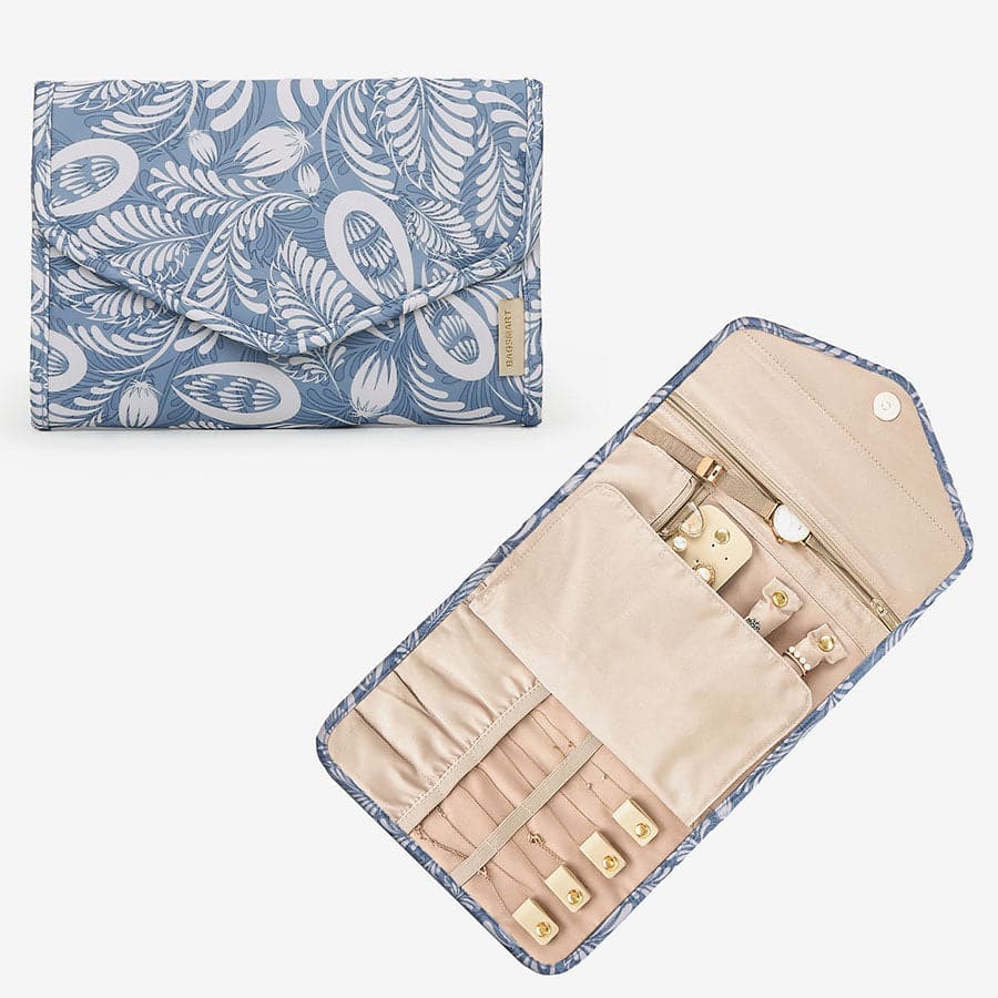 Schmucktasche Organizer – Kompakte Schmuck Aufbewahrung für Reisen im Umschlag-Design