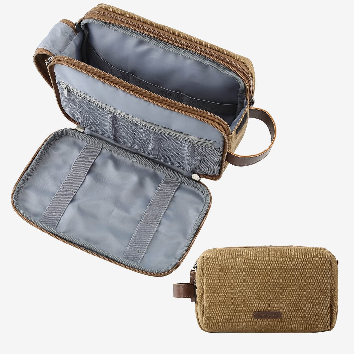 Wasserabweisende Kulturtasche Herren – Luxuriöse Reisetasche mit viel Stauraum